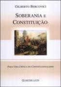 SOBERANIA E CONSTITUICAO: PARA UMA CRITICA DO CONSTITUCIONALISMO