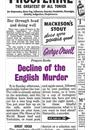 DECLINE OF THE ENGLISH MURDER