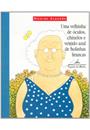 VELHINHA DE OCULOS, CHINELOS E VESTIDO AZUL DE BOLINHAS BRANCAS, UMA